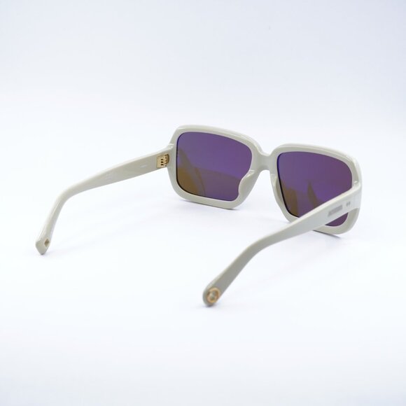 Jacquemus CABANA JAC/86 C2 Sunglasses Sand Square Frame, Brown Lenses main image 5
